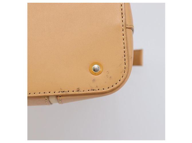 Borsa a mano BURBERRY in pelle Beige Gold Auth 203613A D'oro - vista 6