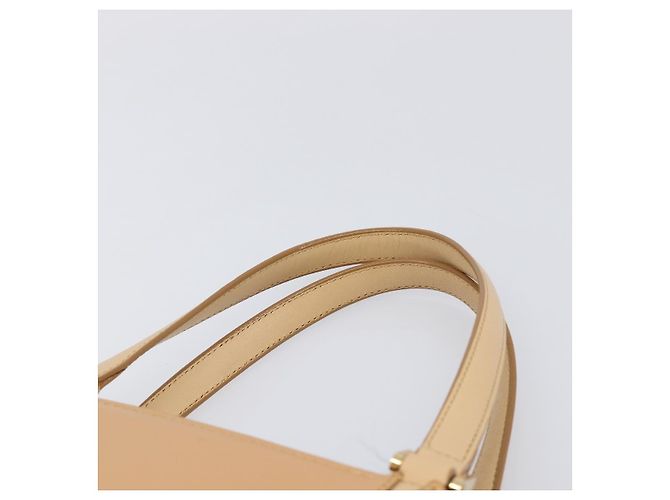 Borsa a mano BURBERRY in pelle Beige Gold Auth 203613A D'oro - vista 9