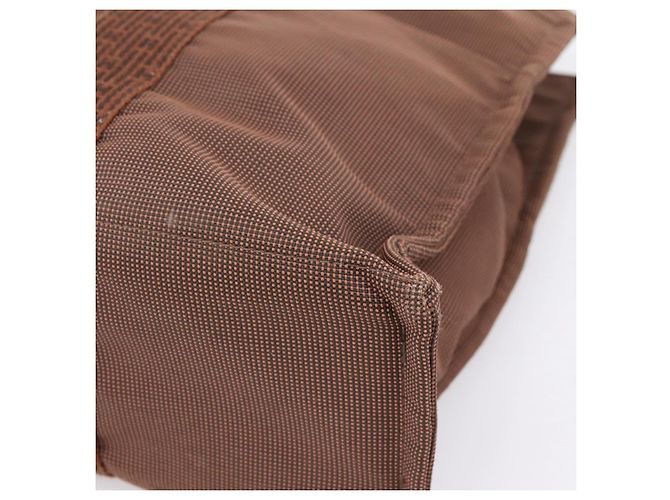 Hermès HERMES Her Line MM Handtasche Canvas Brown Silver Auth 205885A Braun Silber - Ansicht 12