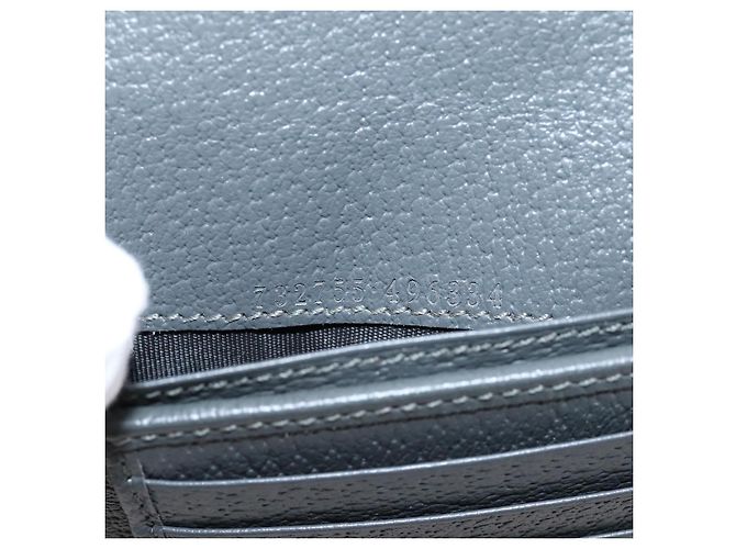 GUCCI GG Supreme Passhalter PVC Grau Silber 732755 Auth 204775M Braun - Ansicht 19