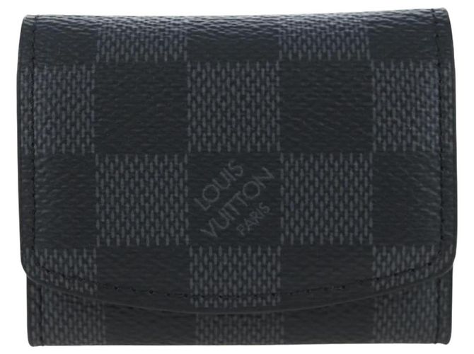 Gemelli LOUIS VUITTON Damier Graphite LV Catch Cuffs M80188 LV Auth 202616V Argento Damier ebene - vista 13