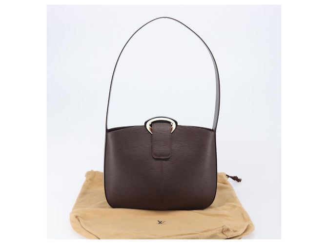 LOUIS VUITTON Borsa a tracolla Epi Revli Mocha M5216D LV Auth 203115V Marrone - vista 12