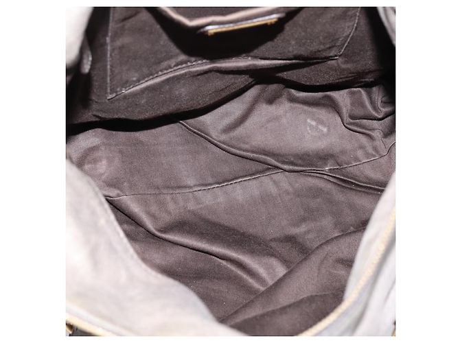 Borsa a mano Miu Miu in pelle 2way Grigio Oro Auth yk20941M Marrone D'oro - vista 11