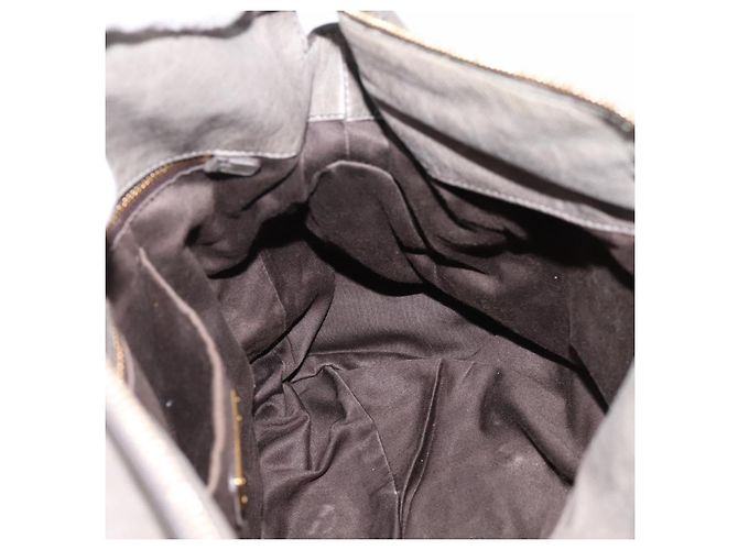 Borsa a mano Miu Miu in pelle 2way Grigio Oro Auth yk20941M Marrone D'oro - vista 21