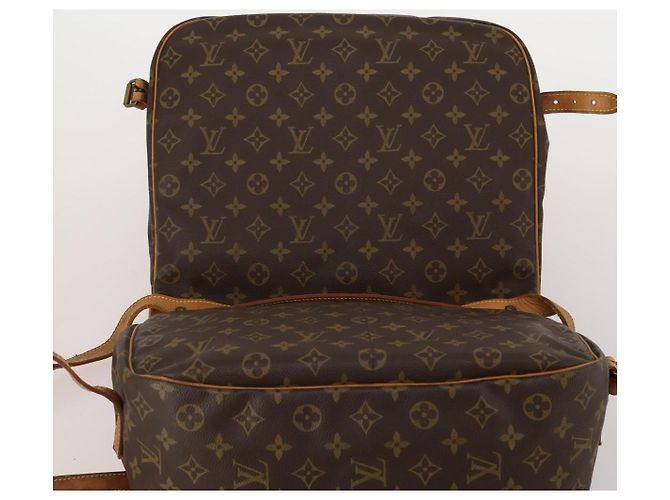 Borsa a tracolla LOUIS VUITTON Monogram Saumur 35 M42254 LV Auth 198486 Monogramma - vista 20