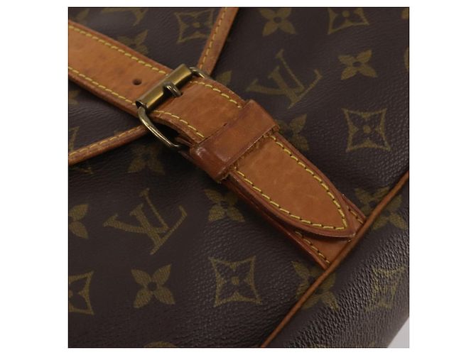 Borsa a tracolla LOUIS VUITTON Monogram Saumur 35 M42254 LV Auth 198486 Monogramma - vista 22