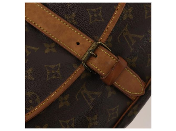 Borsa a tracolla LOUIS VUITTON Monogram Saumur 35 M42254 LV Auth 198486 Monogramma - vista 27