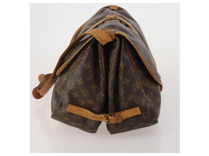 Borsa a tracolla LOUIS VUITTON Monogram Saumur 35 M42254 LV Auth 198486 Monogramma - vista 3