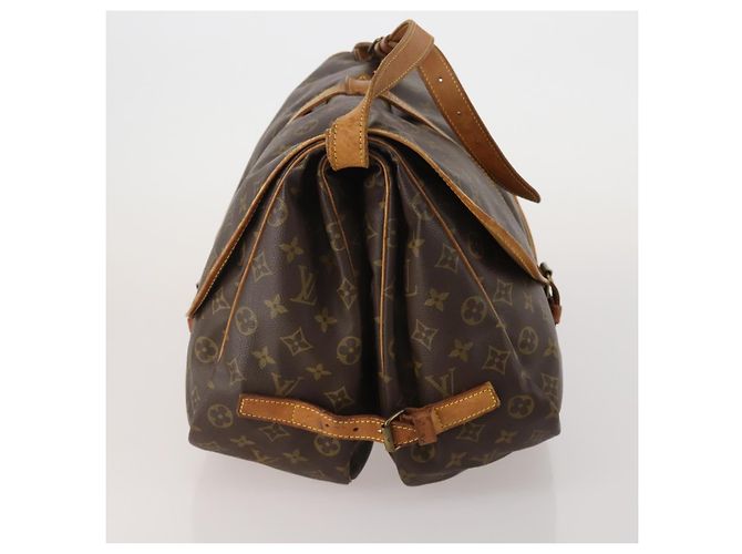 Borsa a tracolla LOUIS VUITTON Monogram Saumur 35 M42254 LV Auth 198486 Monogramma - vista 4