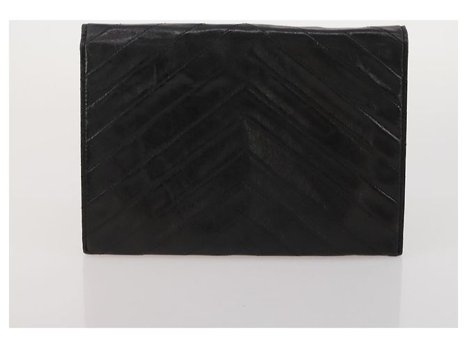 Autre Marque Borsa a mano SAINT LAURENT in pelle Set da 2 Nero Auth 200742 - vista 11