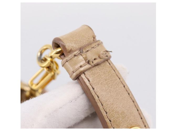 Borsa a mano Miu Miu in pelle 2way Beige Gold Auth am12661V D'oro - vista 10