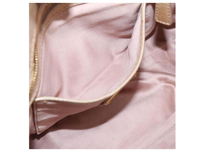 Borsa a mano Miu Miu in pelle 2way Beige Gold Auth am12661V D'oro - vista 26
