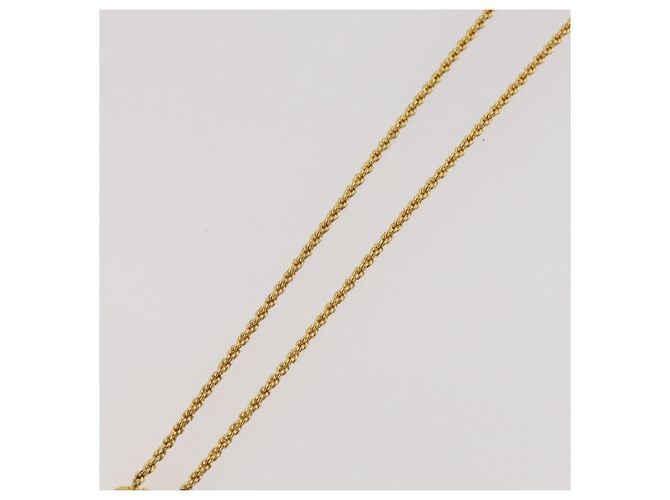 Collana Christian Dior metallo Gold Tone Auth 203858 - vista 10