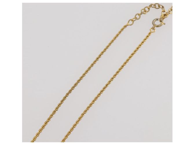 Collana Christian Dior metallo Gold Tone Auth 203858 - vista 12