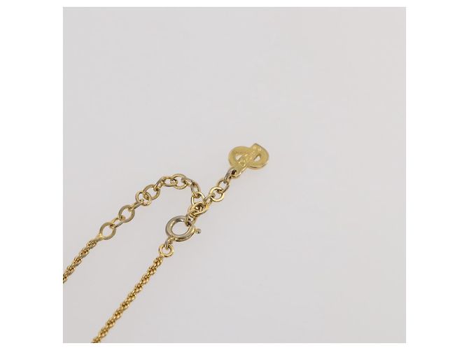 Collana Christian Dior metallo Gold Tone Auth 203858 - vista 13