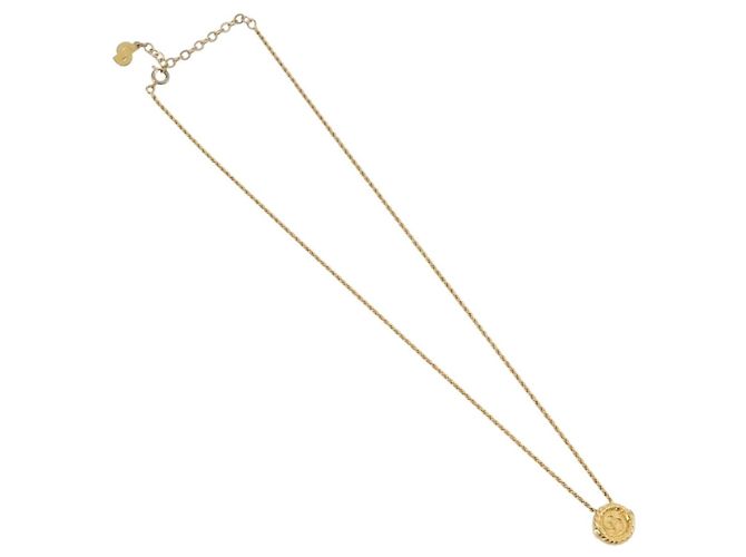 Collana Christian Dior metallo Gold Tone Auth 203858 - vista 2