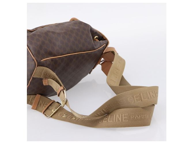 Céline CELINE Macadam Rucksack PVC Leather Brown Gold Tone Auth ka6222 Braun - Ansicht 10