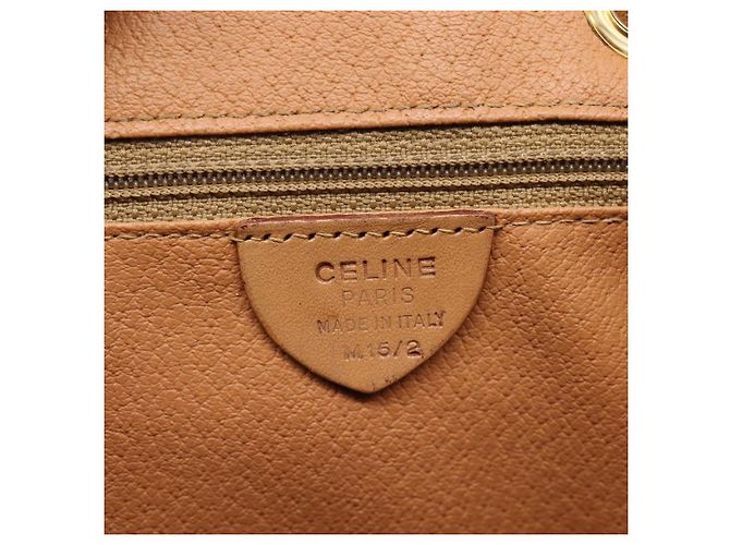 Céline CELINE Macadam Rucksack PVC Leather Brown Gold Tone Auth ka6222 Braun - Ansicht 19