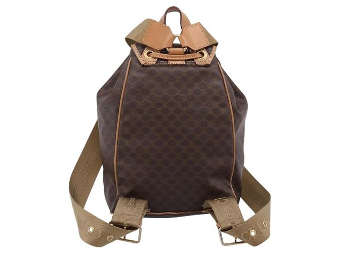 Céline CELINE Macadam Rucksack PVC Leather Brown Gold Tone Auth ka6222 Braun - Ansicht 3