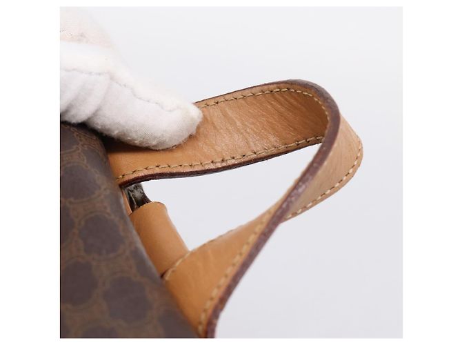 Céline CELINE Macadam Rucksack PVC Leather Brown Gold Tone Auth ka6222 Braun - Ansicht 8