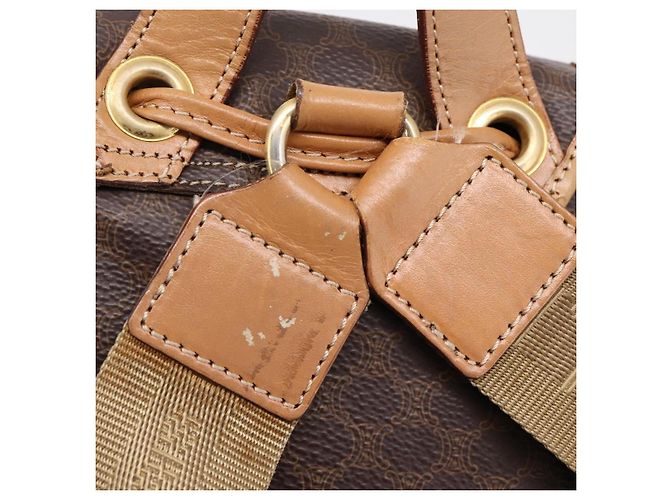 Céline CELINE Macadam Rucksack PVC Leather Brown Gold Tone Auth ka6222 Braun - Ansicht 9
