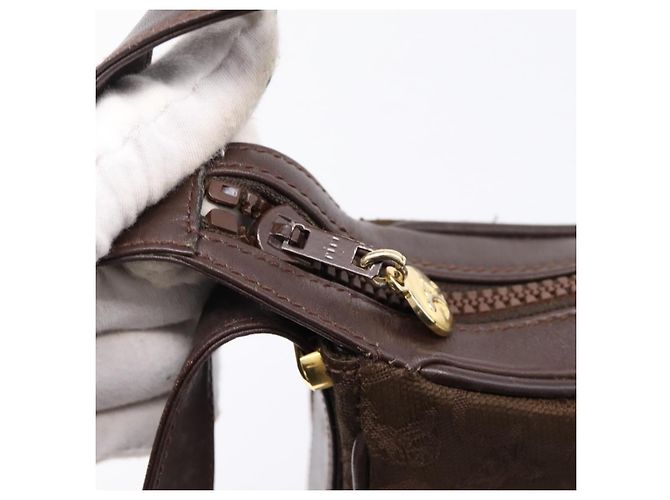 Céline CELINE C Sulky Schultertasche Brown Gold Auth 204267 Braun Golden - Ansicht 14
