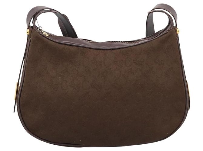 Céline CELINE C Sulky Schultertasche Brown Gold Auth 204267 Braun Golden - Ansicht 2