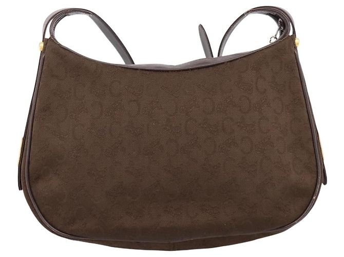 Céline CELINE C Sulky Schultertasche Brown Gold Auth 204267 Braun Golden - Ansicht 3