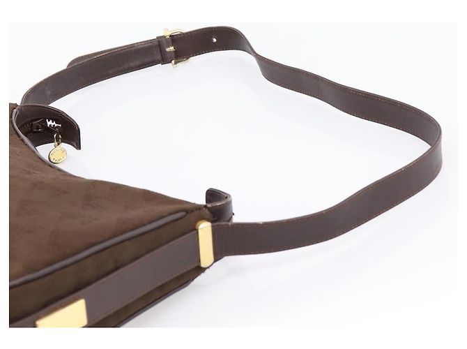 Céline CELINE C Sulky Schultertasche Brown Gold Auth 204267 Braun Golden - Ansicht 8