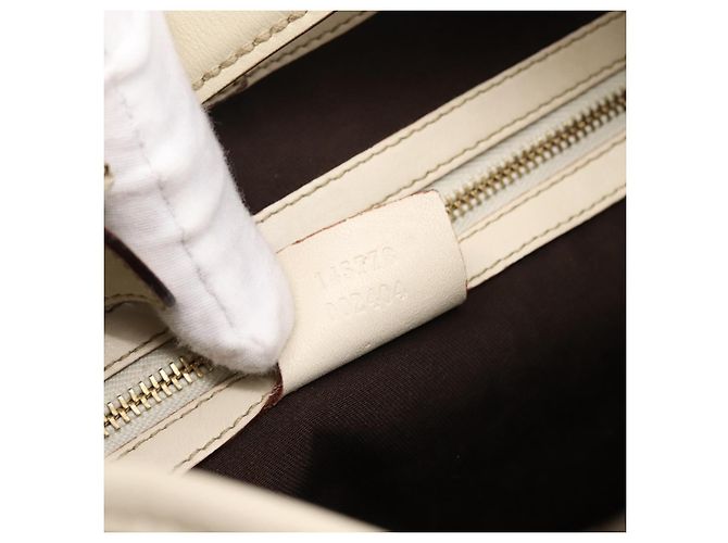 Borsa a tracolla GUCCI GG Canvas Pelle Beige Oro 145778 Auth 204438A D'oro - vista 23