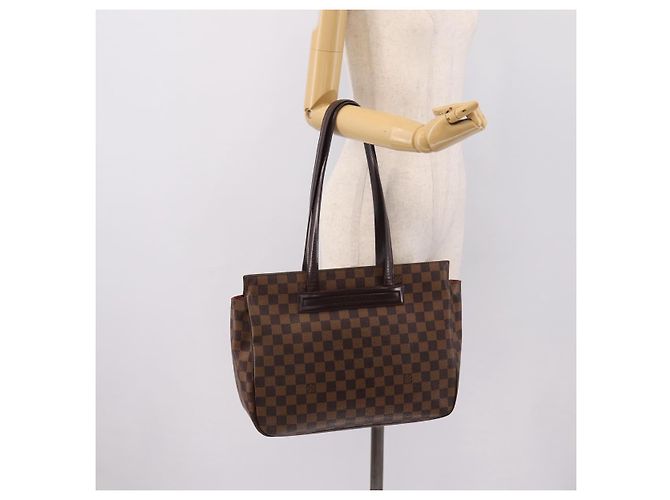 Borsa Tote LOUIS VUITTON Damier Ebene Parioli PM N51123 LV Auth 201515A - vista 23