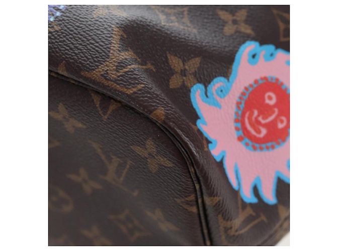 LOUIS VUITTON Yayoi Kusama Face Neverfull MM Tote Bag M46447 LV Auth 203277SAV Monogramma - vista 15