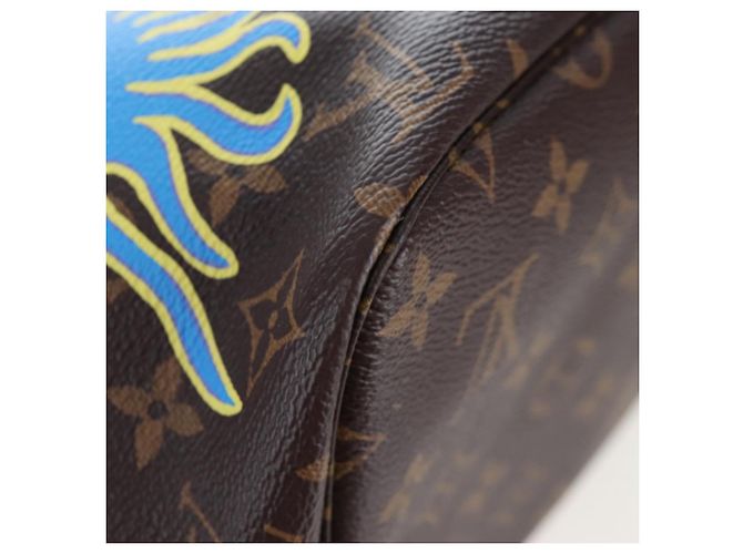 LOUIS VUITTON Yayoi Kusama Face Neverfull MM Tote Bag M46447 LV Auth 203277SAV Monogramma - vista 16