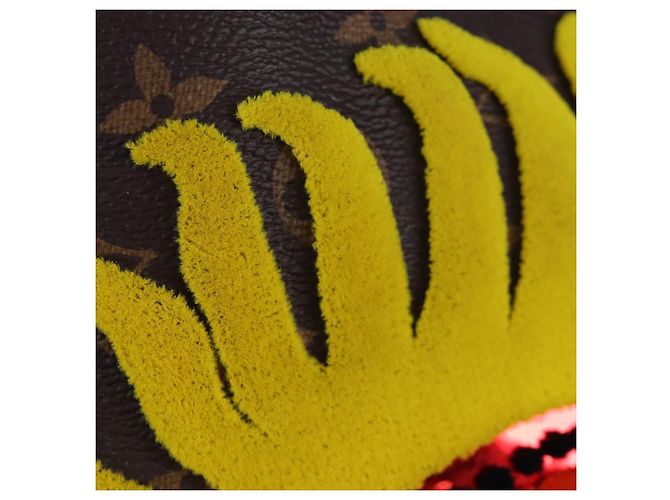 LOUIS VUITTON Yayoi Kusama Face Neverfull MM Tote Bag M46447 LV Auth 203277SAV Monogramma - vista 21
