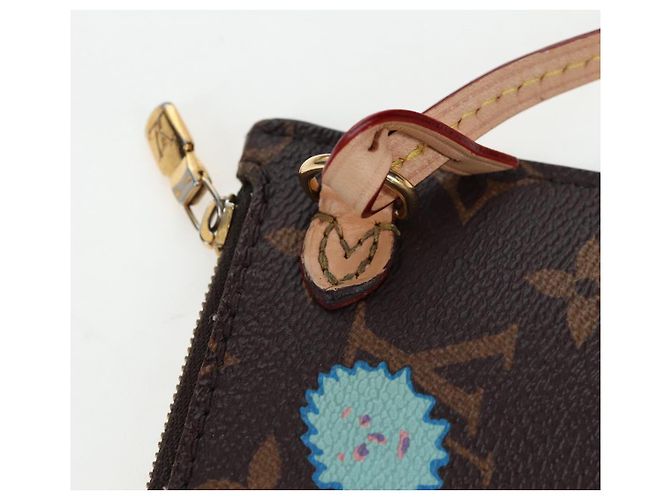 LOUIS VUITTON Yayoi Kusama Face Neverfull MM Tote Bag M46447 LV Auth 203277SAV Monogramma - vista 24