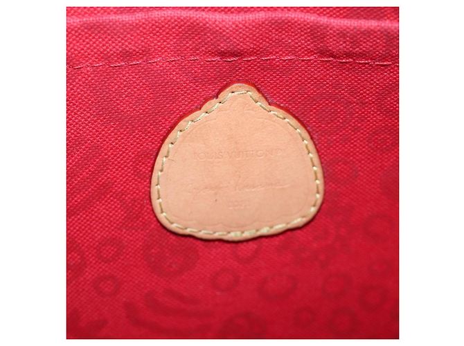 LOUIS VUITTON Yayoi Kusama Face Neverfull MM Tote Bag M46447 LV Auth 203277SAV Monogramma - vista 27