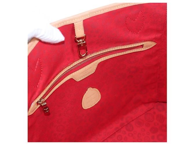 LOUIS VUITTON Yayoi Kusama Face Neverfull MM Tote Bag M46447 LV Auth 203277SAV Monogramma - vista 32