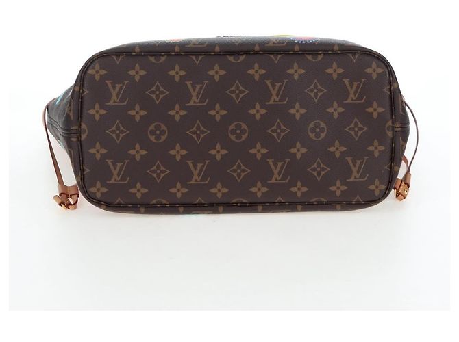 LOUIS VUITTON Yayoi Kusama Face Neverfull MM Tote Bag M46447 LV Auth 203277SAV Monogramma - vista 5