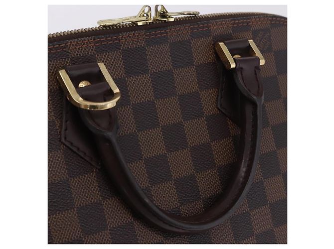 Borsa a mano LOUIS VUITTON Damier Ebene Alma N51131 LV Auth 205811A - vista 10