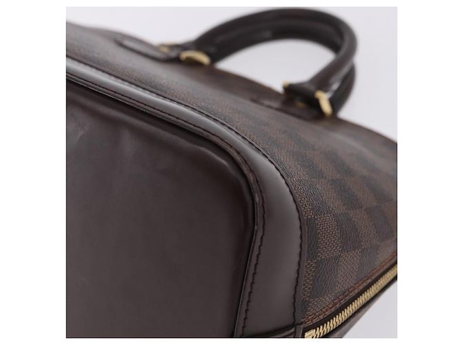 Borsa a mano LOUIS VUITTON Damier Ebene Alma N51131 LV Auth 205811A - vista 17