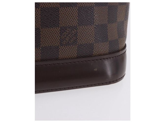 Borsa a mano LOUIS VUITTON Damier Ebene Alma N51131 LV Auth 205811A - vista 3