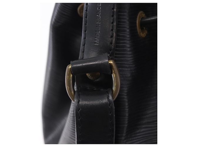 Borsa a tracolla LOUIS VUITTON Epi Petit Noe Nera M44102 LV Auth 205071A Nero - vista 21