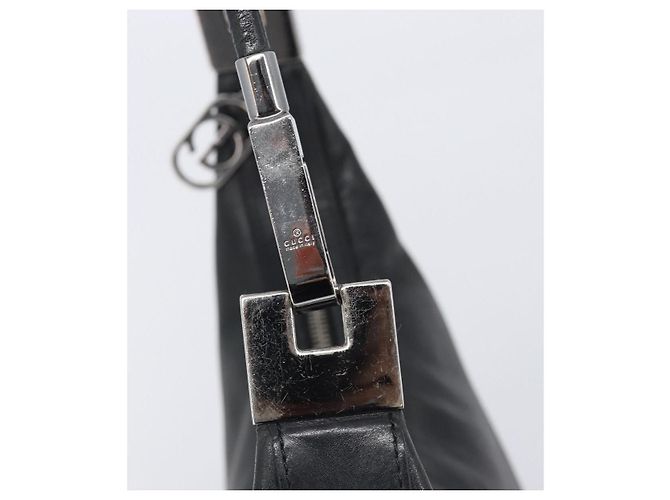 Borsa a Tracolla GUCCI Pelle Nero Argento 001 3814 Auth BA15533 - vista 15