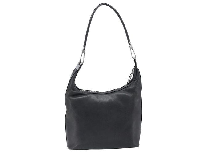 Borsa a Tracolla GUCCI Pelle Nero Argento 001 3814 Auth BA15533 - vista 3