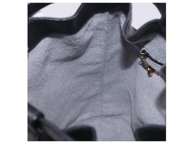Bolso GUCCI Web Sherry Line de cuero modelo Randonnee Negro Oro Auténtico am12607V Dorado - vista 19