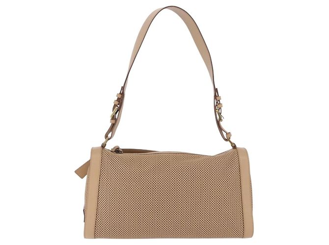 Sac à épaule GUCCI en cuir beige et or 92706 Auth 205079 Doré - vue 3