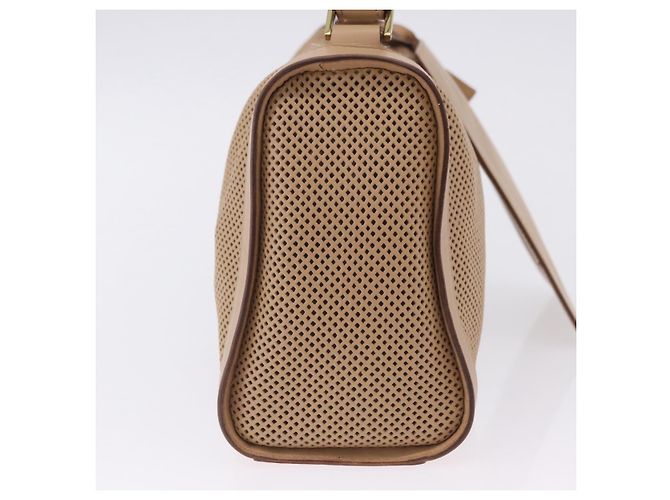 Sac à épaule GUCCI en cuir beige et or 92706 Auth 205079 Doré - vue 5