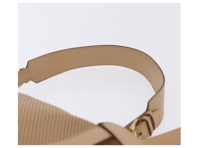 Sac à épaule GUCCI en cuir beige et or 92706 Auth 205079 Doré - vue 8