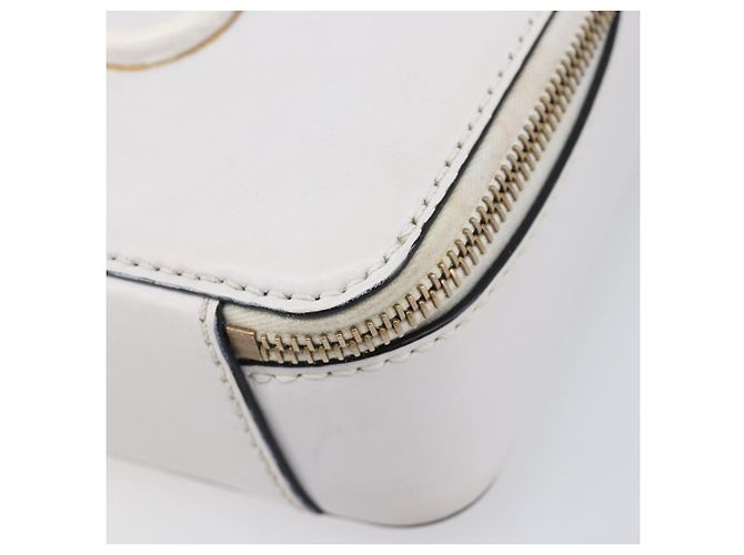 Borsa a tracolla VALENTINO in pelle bianca e oro Auth 202663A Bianco D'oro - vista 11