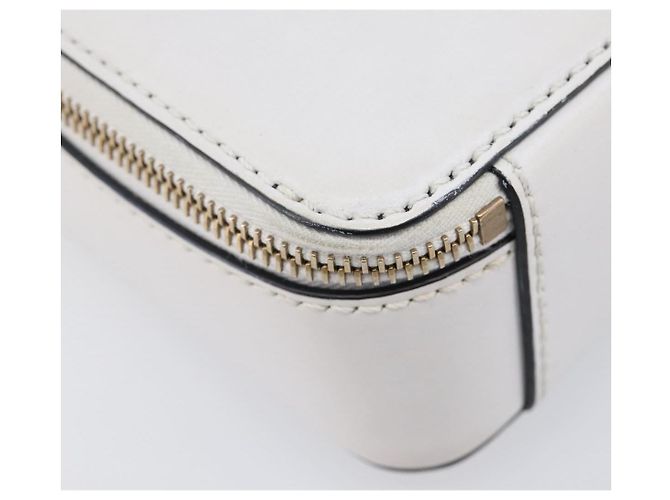 Borsa a tracolla VALENTINO in pelle bianca e oro Auth 202663A Bianco D'oro - vista 17